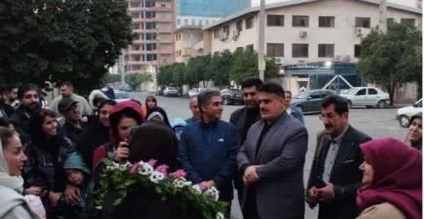 استقبال از نائب قهرمان سنگ نوردی آسیا در ساری