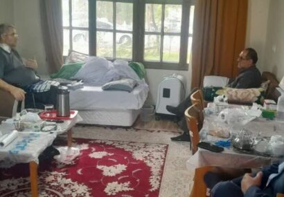 دیدار مدیرکل بنیاد شهید و امورایثارگران مازندران با جانباز نخاعی