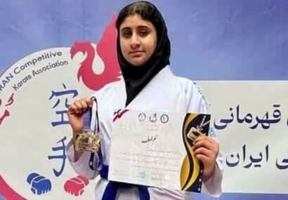 درخشش دانش‌آموز مازندرانی در مسابقات قهرمانی کاراته کشور