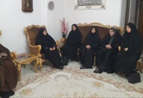دیدار با خانواده نخستین شهیده سلامت مازندران به مناسبت هفته زن