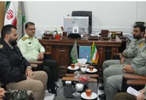 دیدار رئیس اداره یگان حفاظت محیط زیست مازندران با فرمانده یگان حفاظت اداره کل منابع طبیعی و آبخیزداری مازندران_ساری