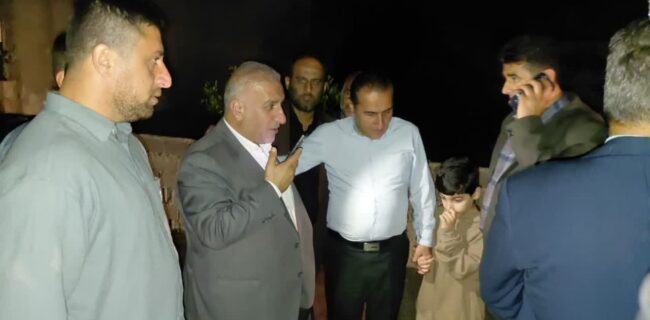 بازدید شبانه سرپرست فرمانداری مرکز مازندران از نقاط حادثه خیز روستایی بخش مرکزی ساری