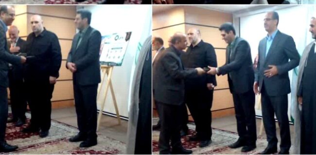 برگزاری آئین تجلیل از مدیرکل غله مازندران و مدیر توزیع و فروش غله در آیین تکریم خادمان اربعین حسینی