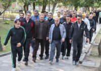 برگزاری ورزش صبحگاهی با حضور مدیرکل ورزش و جوانان مازندران  در ساری