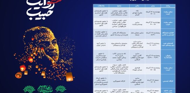 جزئیات کاروان هنری «روایت حبیب» در مازندران
