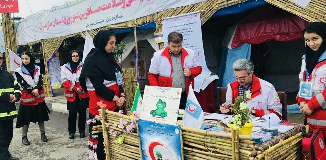 خدمت‌رسانی هلال احمر به ۲ میلیون گردشگر نوروزی