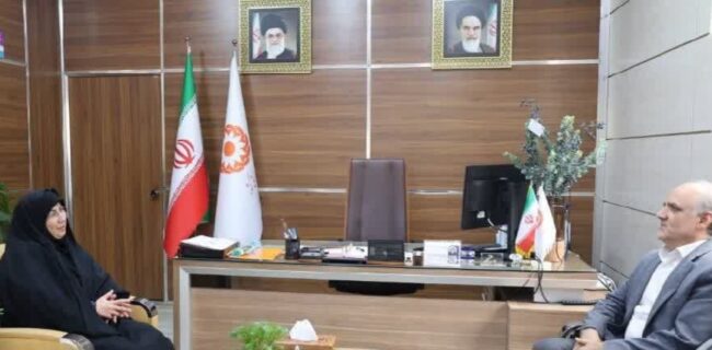 برگزاری نشست مدیر امور بانک توسعه تعاون مازندران با سرپرست اداره کل بهزیستی استان