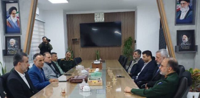 دیدار مدیرکل ورزش و جوانان با فرمانده سپاه کربلا مازندران
