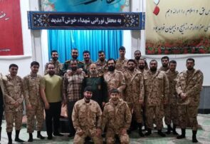 فرمانده سپاه کربلا مازندران شب یلدا را در کنار سربازان وظیفه گذراند