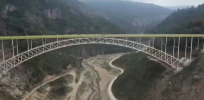 تکمیل بزرگترین پل زیرقوسی شمال کشور در شرق مازندران