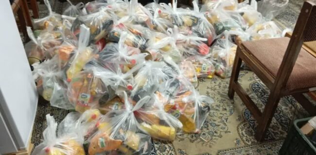 توزیع ۱۵۰ بسته معیشتی میان خانواده‌های کم‌برخوردار مازندران در آستانه نوروز