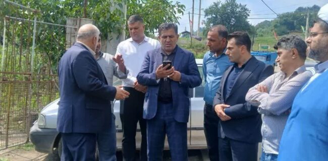 بازدید سرپرست فرمانداری شهرستان ساری از پروژه های نیمه تمام بخش چهاردانگه