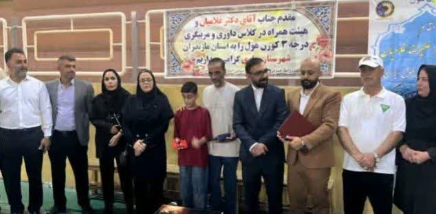 برگزاری دوره داوری رشته کورن‌هول در شهرستان ساری / قدردانی از پدر و پسر ناجی کودک مازندرانی
