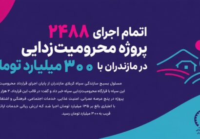 پایان اجرای بیش از ۲ هزار پروژه محرومیت‌زدایی با هزینه ۳۰۰ میلیارد تومان در مازندران